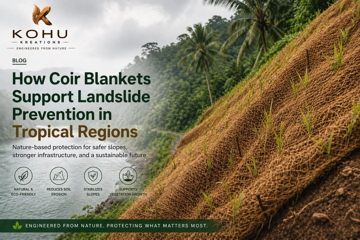 Natural Coir Solutions for Environmental Protection: A Sustainable Shield for Soil and Slopes