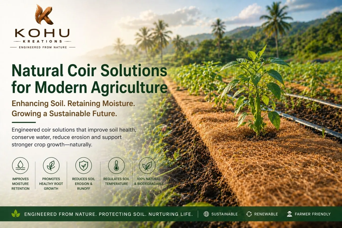 Natural Coir Solutions for Modern Agriculture
