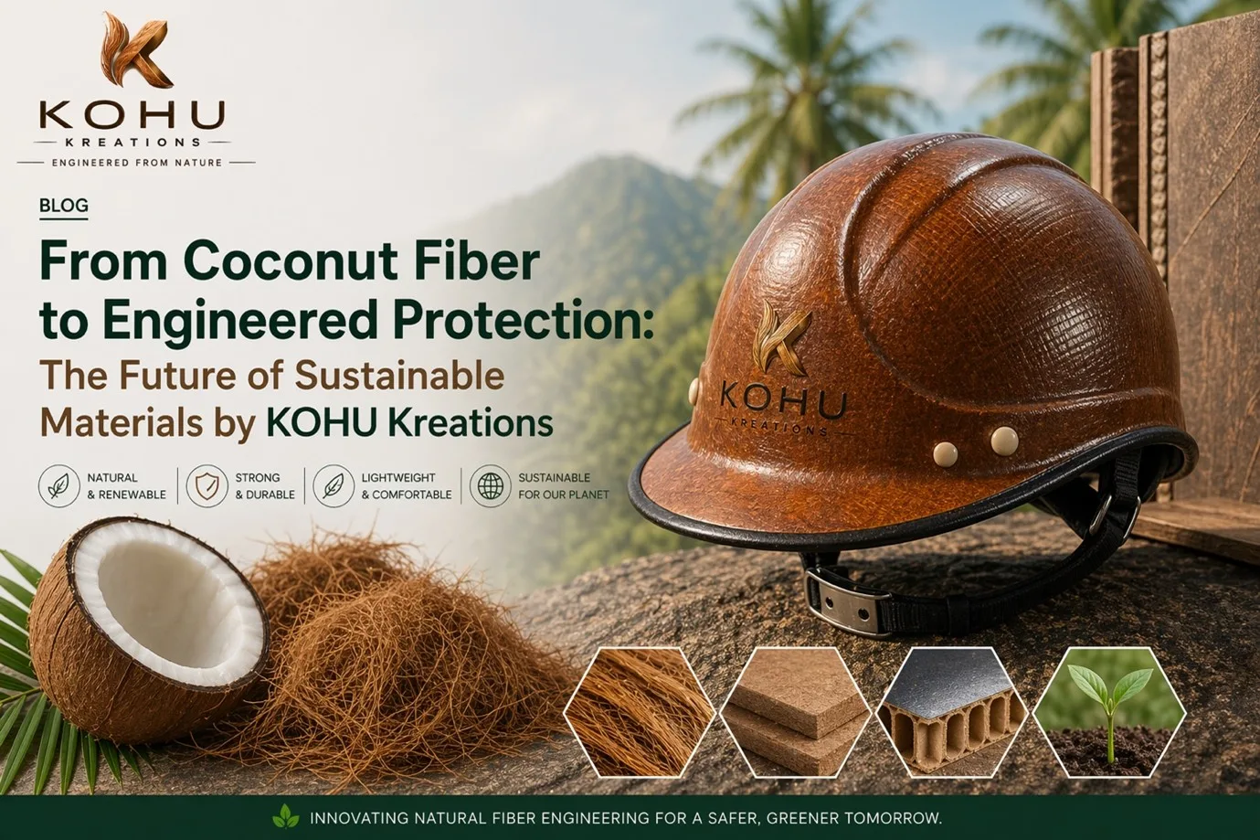 From Coconut Fiber to Engineered Protection: The Future of Sustainable Materials by KOHU Kreations